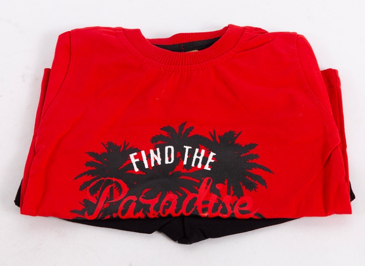 ست تیشرت شلوارک پسرانه طرحدار