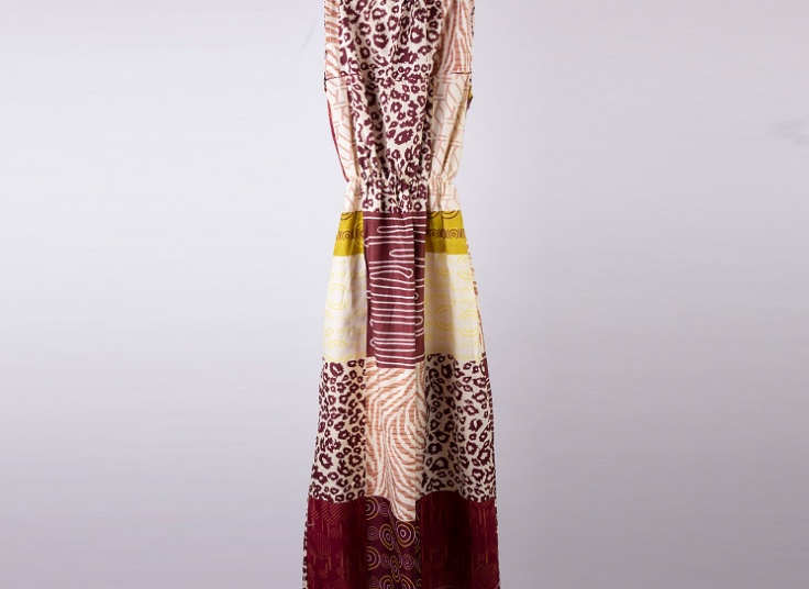 پیراهن ساحلی طرحدار زنانه