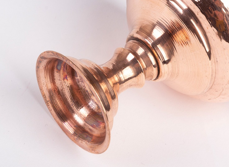 بستنی خوری پایه دار مسی