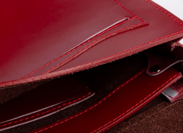 کیف دوشی چرم طبیعی زنانه Saddle