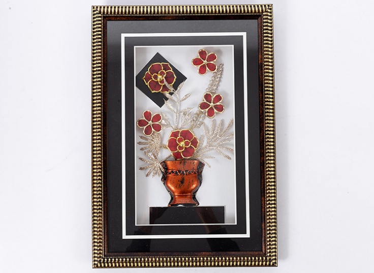 قاب دکوراتیو طرح گل