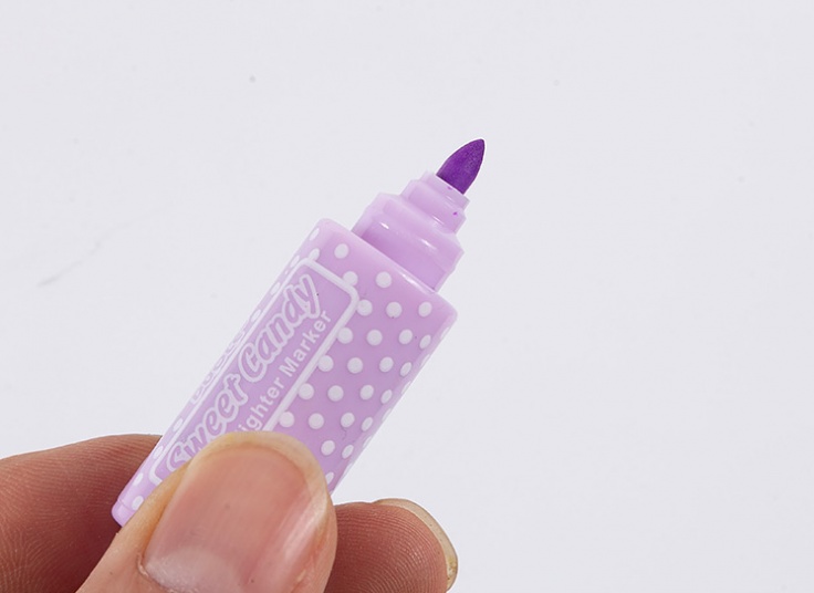 بسته 6 عددی هایلایتر فانتزی طرح شکلات