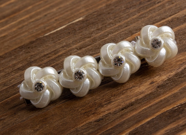 گیره مو انبری مرواریدی