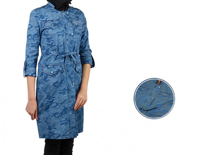 مانتو ارتشی طرح جین