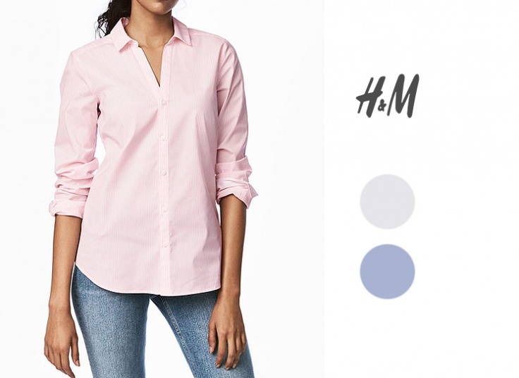 شومیز H&M مدل V neck
