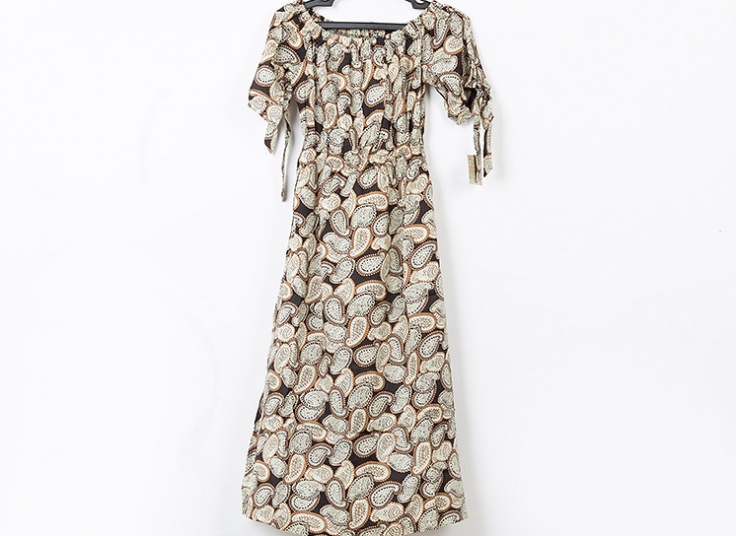 پیراهن ساحلی یقه قایقی