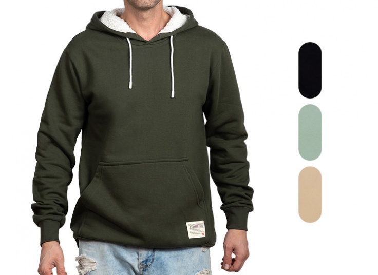 هودی ساده مردانه Pull & Bear