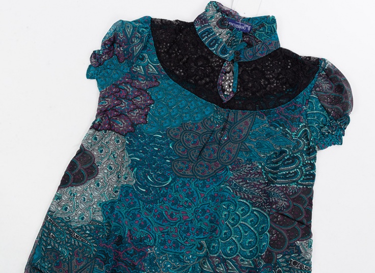 بلوز زنانه گیپور دار Mengyishang