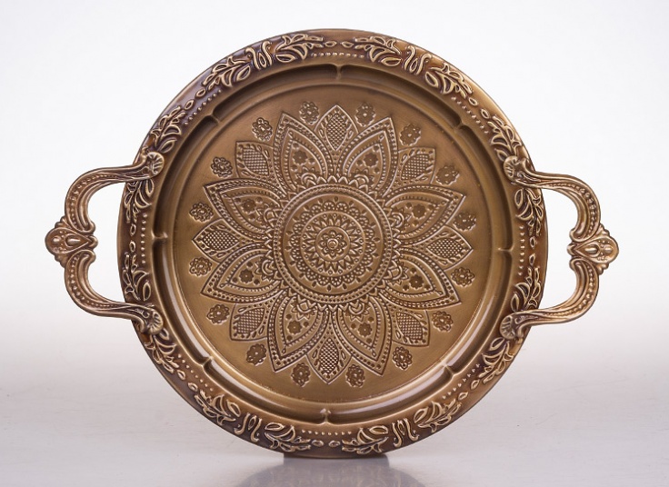 سینی فلزی طرح برجسته