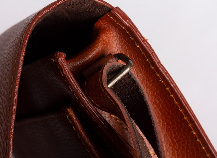 کیف دوشی چرم طبیعی vintage