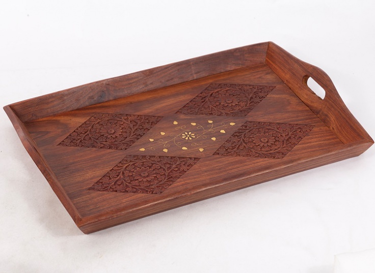 سینی پذیرایی چوبی