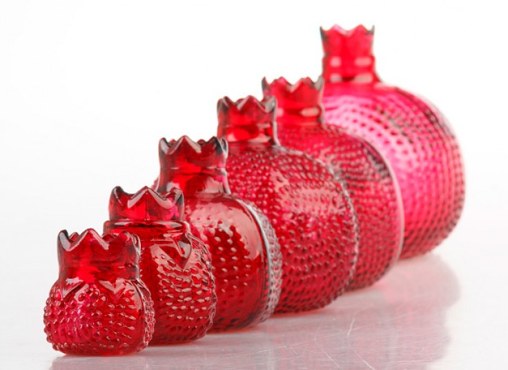 پکیج دکوری انار شیشه ای