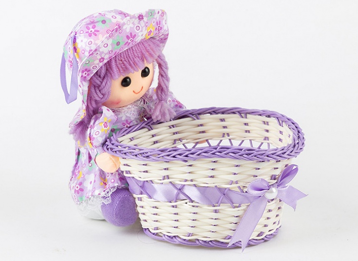 سبد حصیری عروسکی