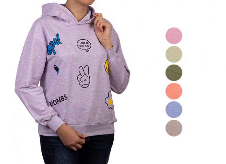 هودی دورس زنانه طرح Sticker