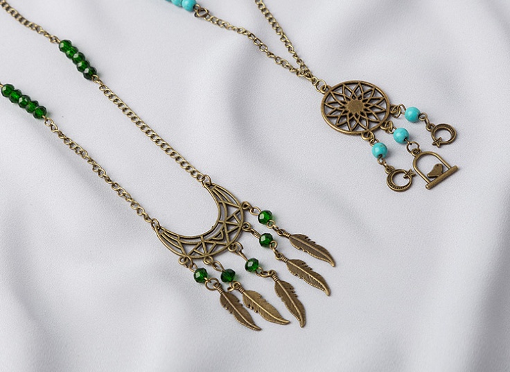 گردنبند رومانتویی آویزدار