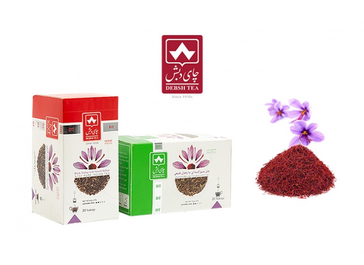 چای کیسه ای زعفرانی دبش