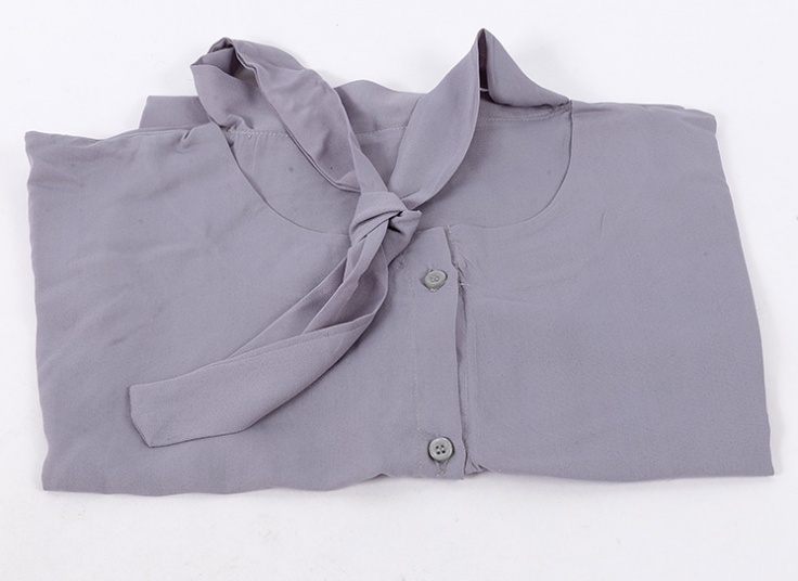 بلوز حریر یقه کراواتی کد 11456