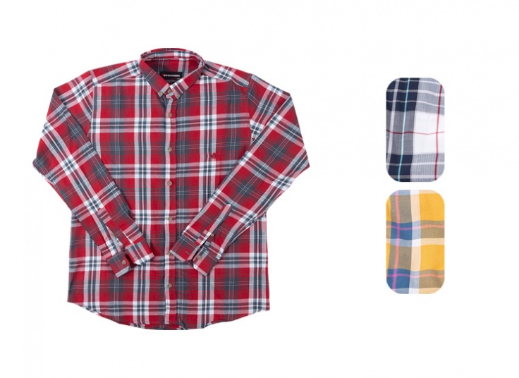 پیراهن چهارخانه مردانه DSQUARED2