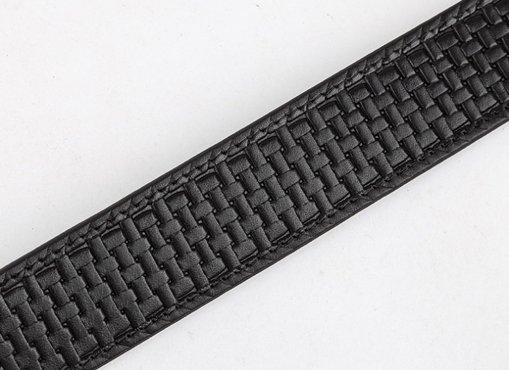 کمربند چرمی طرح حصیری مردانه