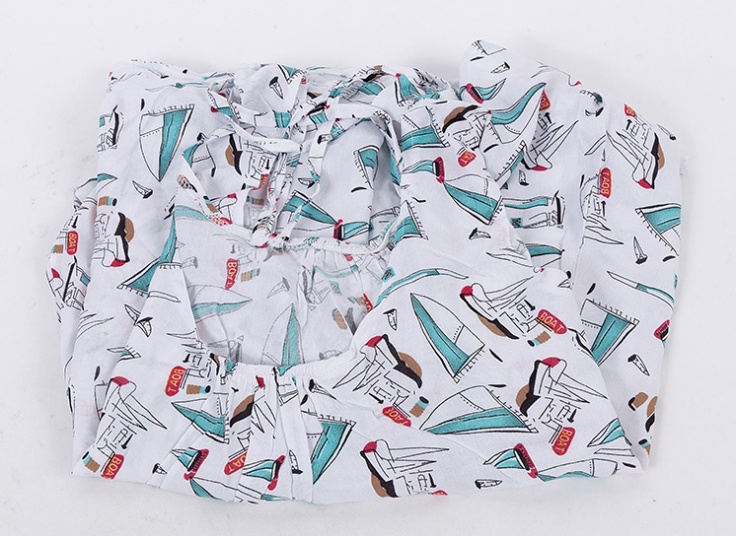 تاپ شلوارک نخی طرحدار