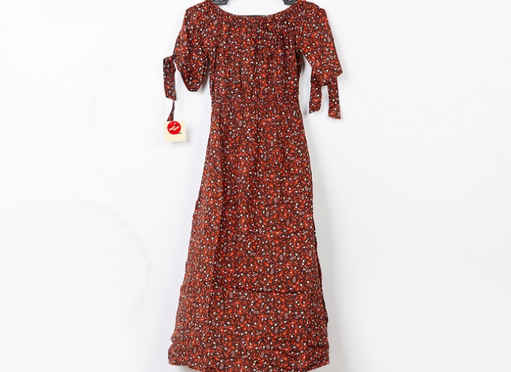 پیراهن ساحلی یقه قایقی