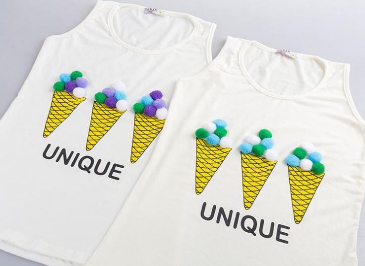 تاپ و شورتک زنانه Ice Cream