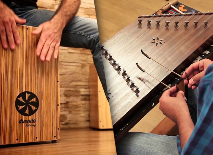 آموزش ساز در سرای محله زاهد گیلانی