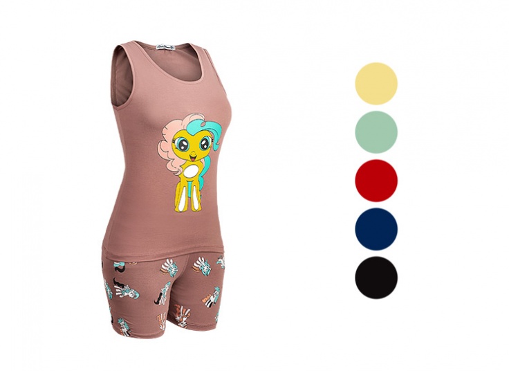 ست تاپ و شلوارک Unicorn