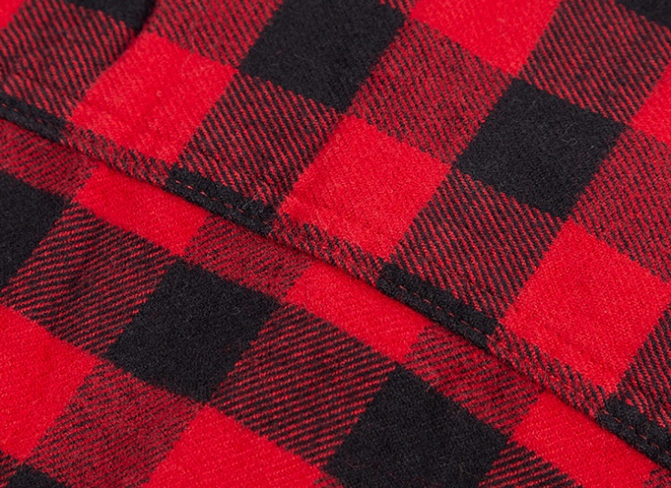 پیراهن پشمی چهار خانه