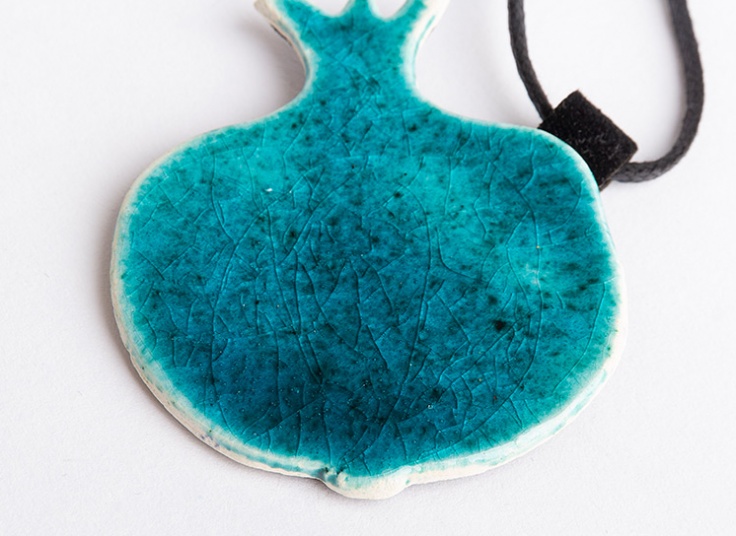 گردنبند انار سفالی