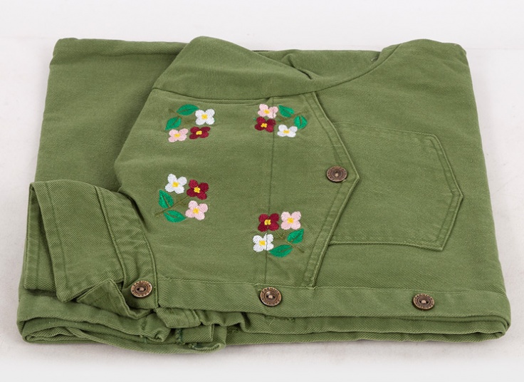 مانتو کتان زنانه گلدوزی