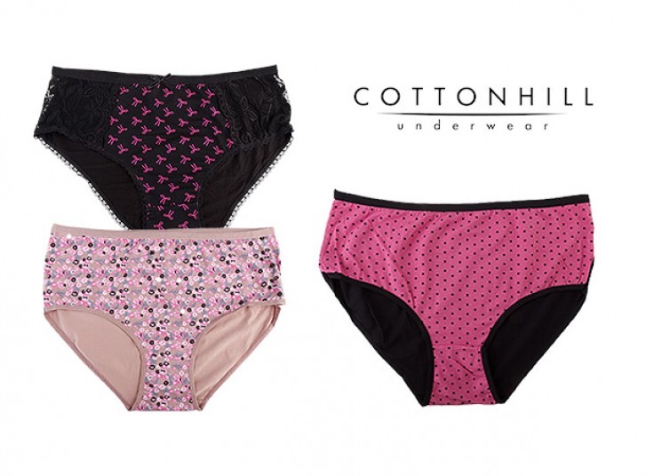 لباس زیر زنانه سایز بزرگ Cotton Hill