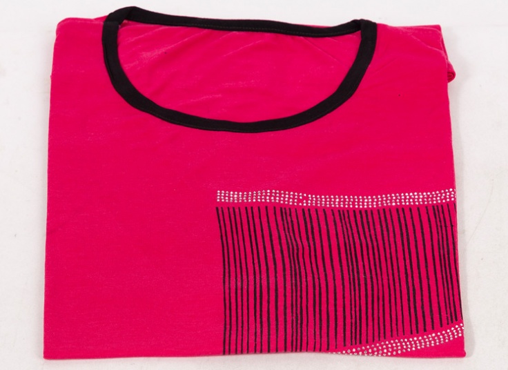 تیشرت زنانه سایز بزرگ طرحدار