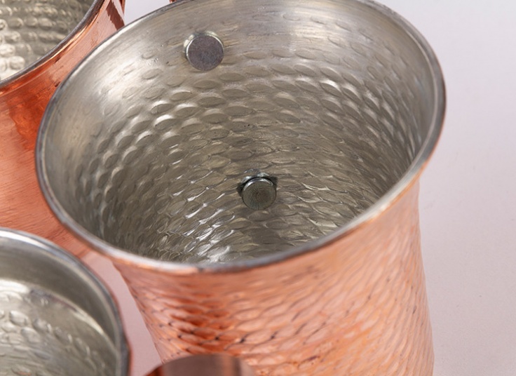 انواع ظروف مسی چکش کاری شده