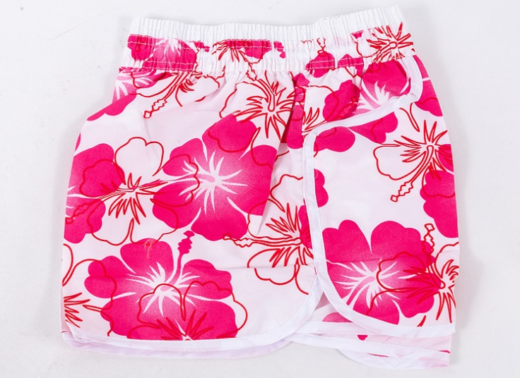 شلوارک زنانه طرح هاوایی