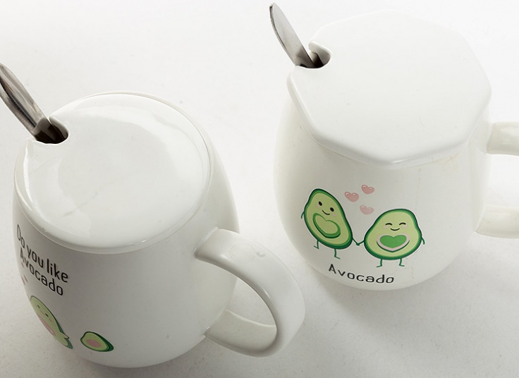 ماگ سرامیکی متنوع درب دار