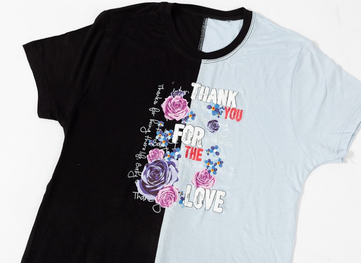 تیشرت زنانه طرح گل