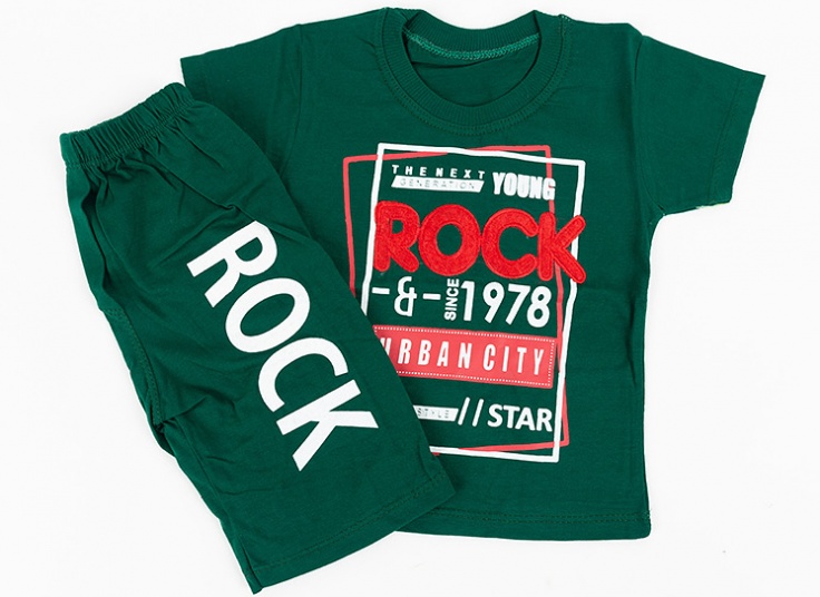 تیشرت شلوارک بچگانه Rock