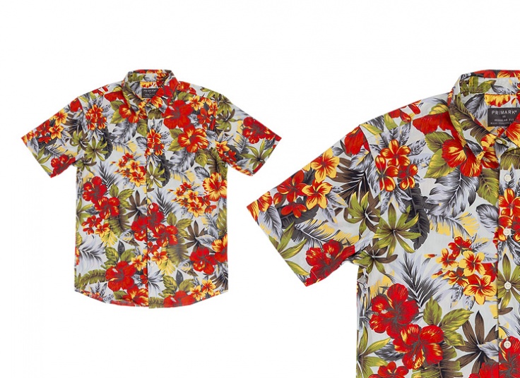 پیراهن مردانه هاوایی Primark