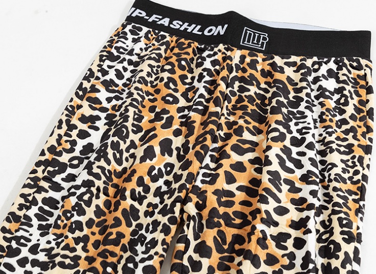 شلوار مخمل پلنگی