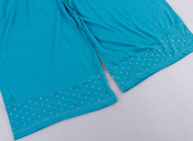 ست تاپ و برمودا سایز بزرگ زنانه Jeweled