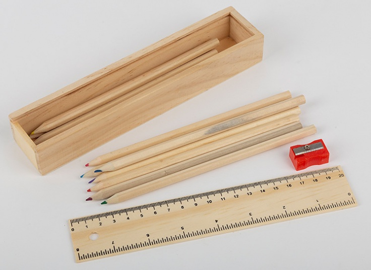 مداد رنگی جعبه چوبی Huifeng