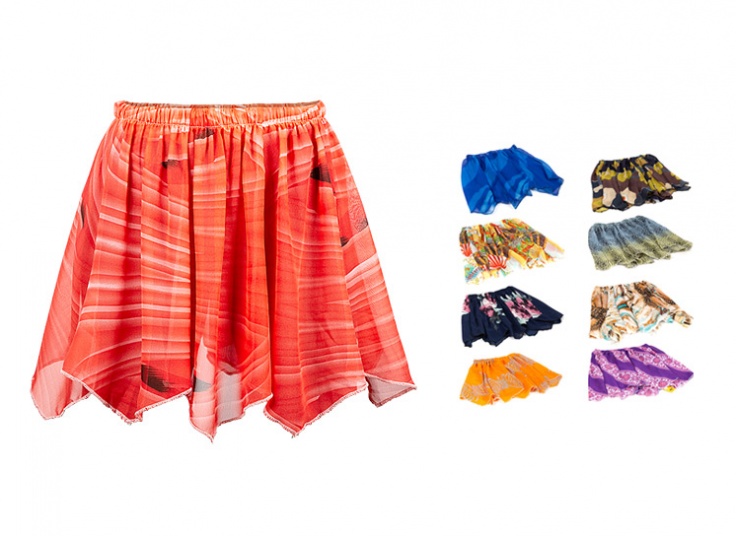 دامن کوتاه حریر