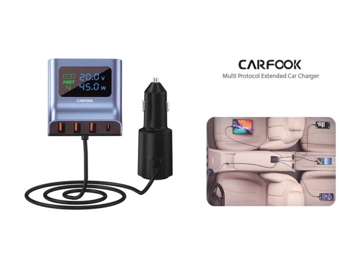 شارژر فندکی خودرو شیائومی یوپین CARFOOK Y-17