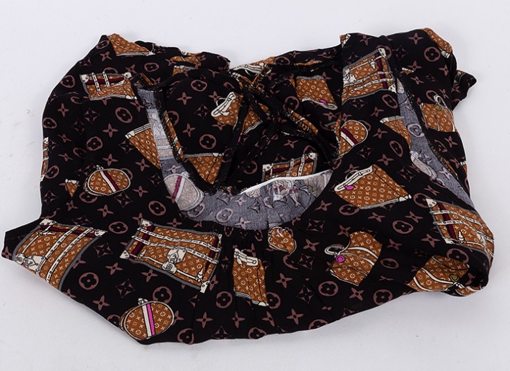 تاپ شلوارک نخی طرحدار