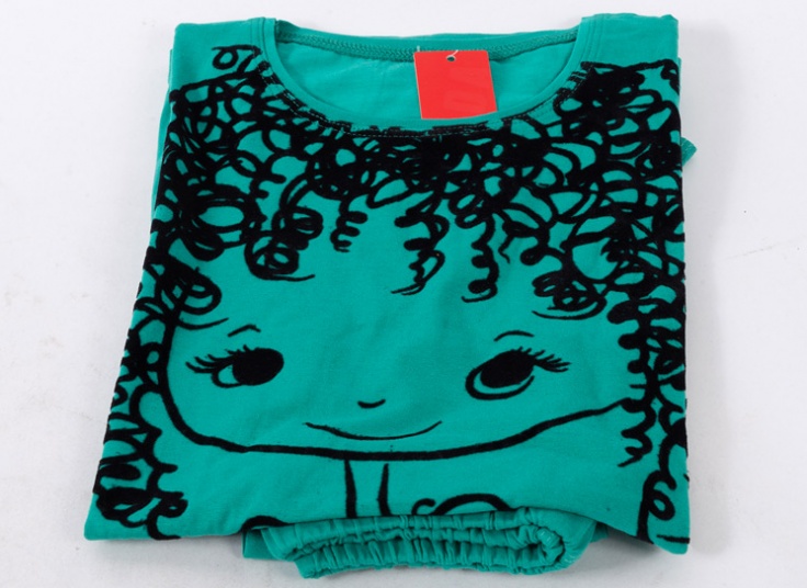 ست تیشرت و شلوار دخترانه طرحدار