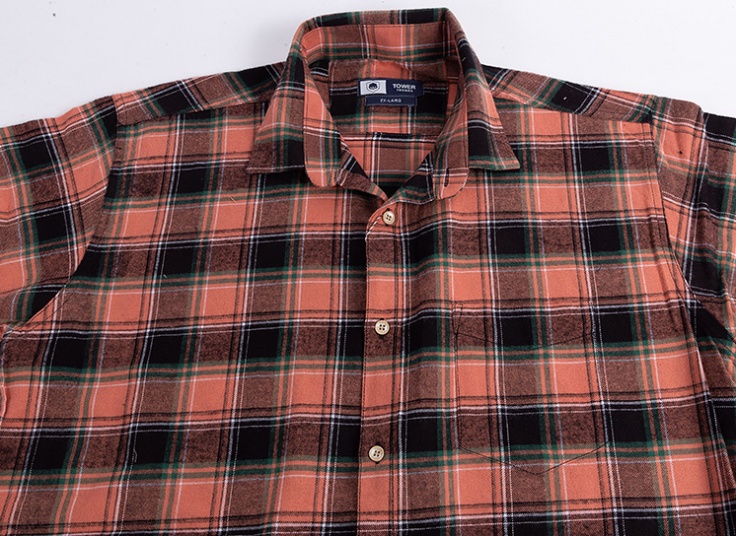 پیراهن چهارخانه پشمی Tower