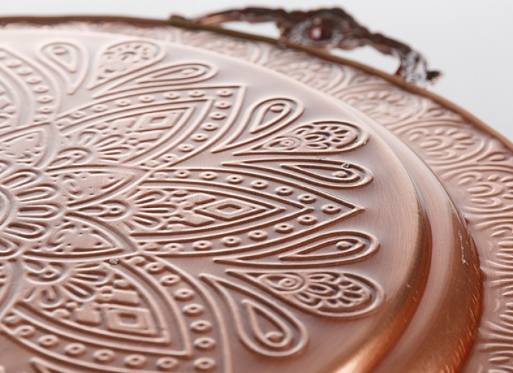 سینی فلزی طرح برجسته