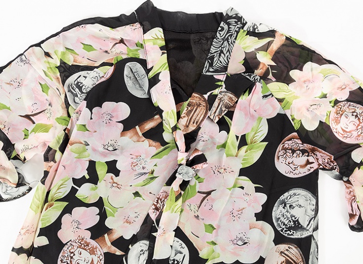 بلوز حریر گره ای