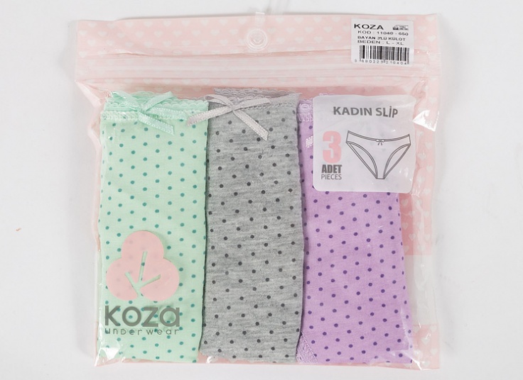 پک سه عددی لباس زیر زنانه KOZA
